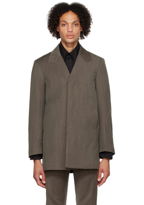 Cornerstone Khaki Concealed Blazer