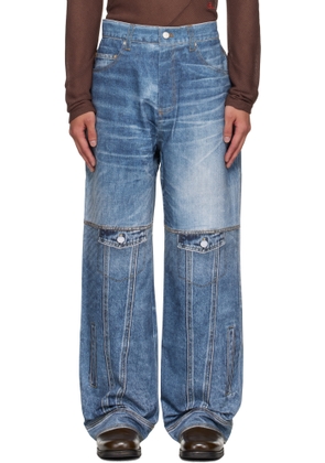 Andersson Bell Blue Printed Jeans