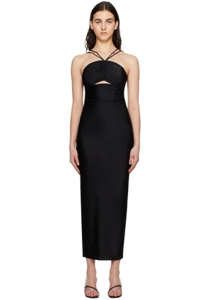 CAMILLA AND MARC Black Cerise Midi Dress