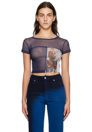 Eckhaus Latta Navy Prom T-Shirt