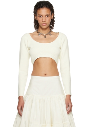 Molly Goddard SSENSE Exclusive Off-White Lucia Long Sleeve T-Shirt