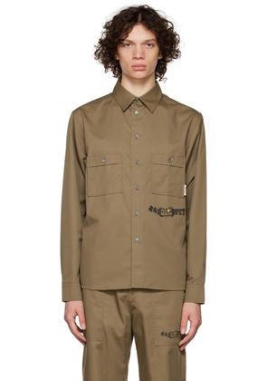 Rassvet Brown Graphic Print Shirt