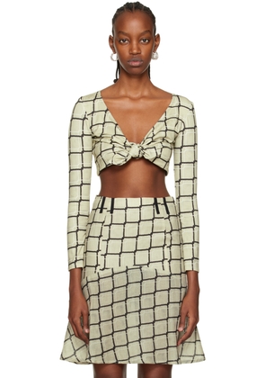 Helenamanzano Green Nudo Blouse