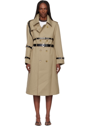 Coperni Beige Multi Belt Trench Coat