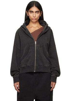 Entire Studios Black Eternal Zip Hoodie