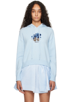 SHUSHU/TONG Blue Knitwear Hoodie