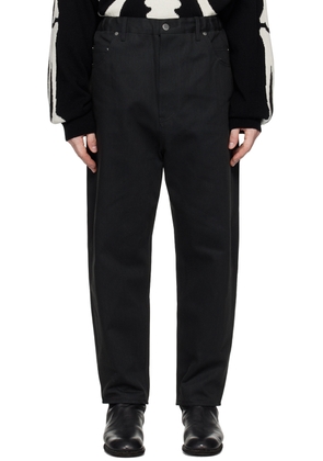 TAKAHIROMIYASHITA TheSoloist. Black Super Loose Fit Jeans