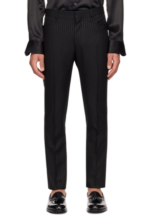 TOM FORD Black Stripe Trousers
