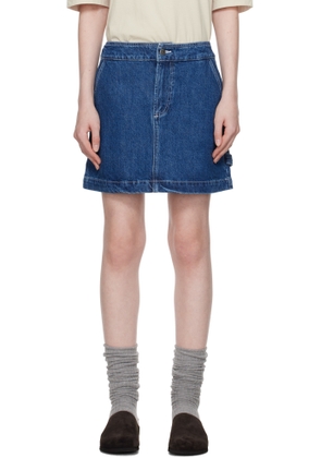 A.P.C. Blue Christie Denim Miniskirt