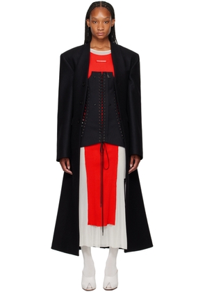 Jean Paul Gaultier Black Corset Suit Coat