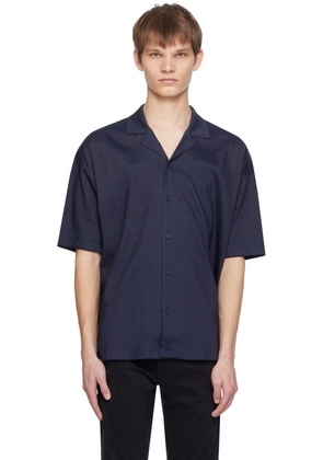 BOSS Navy Relaxed-Fit Shirt