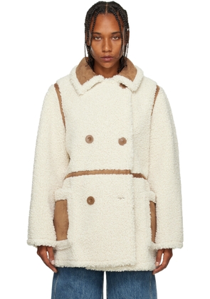 Stand Studio Off-White Chloe Faux-Shearling Jacket