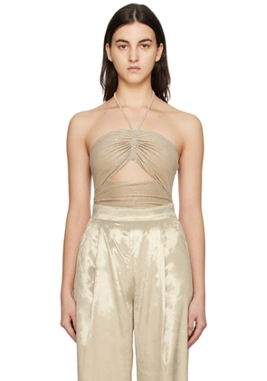 CAMILLA AND MARC Gold Ibiza Bodysuit
