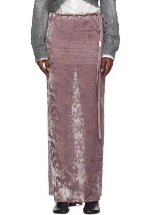 Ann Demeulemeester Pink Eveline Bias Maxi Skirt