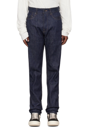 Rick Owens DRKSHDW Indigo Porterville Detroit Cut Jeans