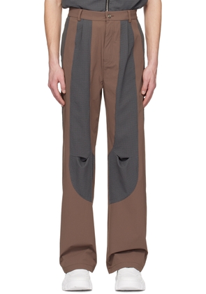 Uncertain Factor Brown & Gray Mirage No. 2 Trousers