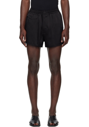 Peter Do Black Sando Mini Shorts