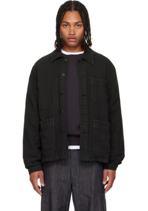 visvim Black Travail Coverall Moleskin DMGD Jacket