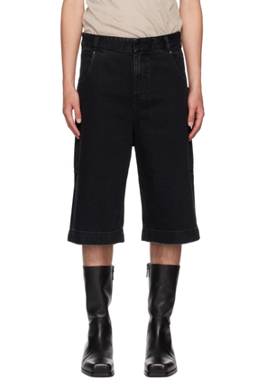 Entire Studios Black D Denim Shorts