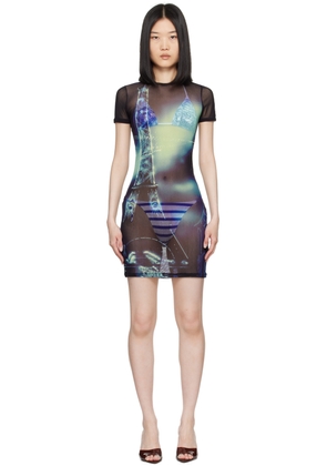 Jean Paul Gaultier Blue 'The Pigalle' Minidress