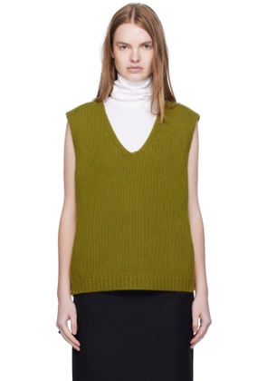 Arch The Green Cashmere Knit Vest