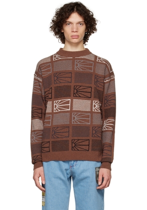 Rassvet Brown Jacquard Sweater