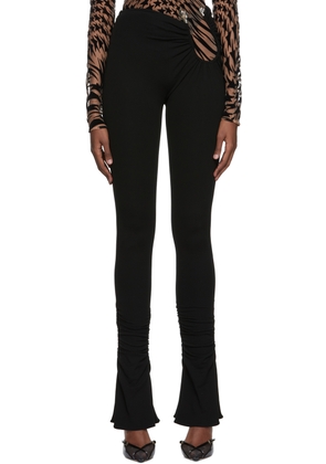 Mugler Black Flared Trousers