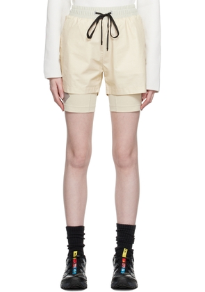Templa Beige Layered Shorts