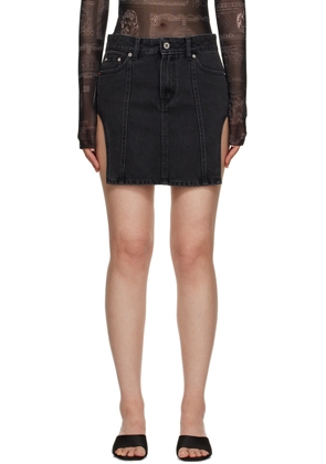 Heron Preston Black Cut Out Skirt