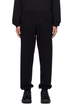 FUMITO GANRYU Black Tapered Sweatpants