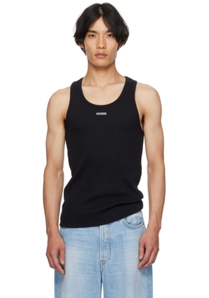 Mugler Black Logo Tank Top
