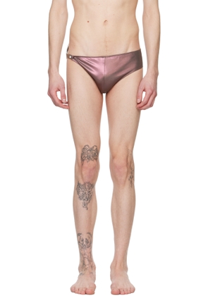 Rick Owens Brown Hollywood Hydra Swim Briefs