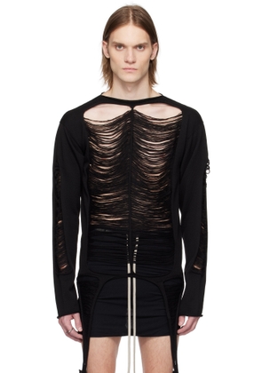 Rick Owens Black Hollywood LS Sweater