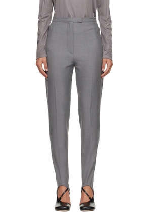 Dries Van Noten Gray Stirrup Trousers