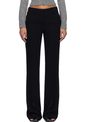 Dries Van Noten Black Crêpe Trousers
