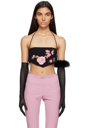 Blumarine Black Floral Camisole