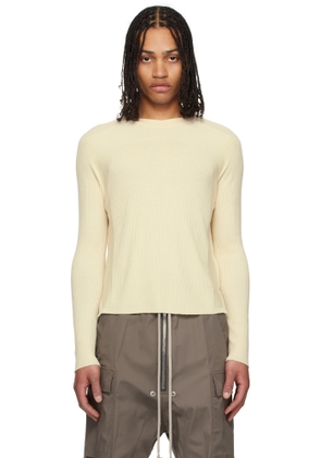 Rick Owens Off-White Hollywood Ribbed Geo Sweater