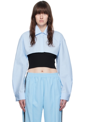 Alexander Wang Black & Blue Pre-Styled Twinset Shirt