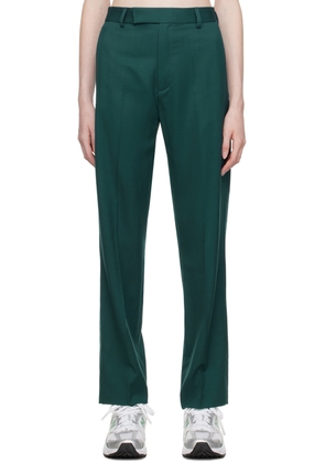 Palmes Green Fine Pleated Trousers
