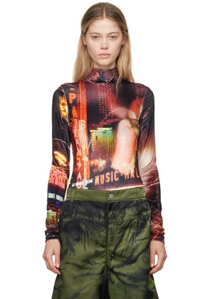 Jean Paul Gaultier Black & Red 'The Velvet Pigalle' Bodysuit