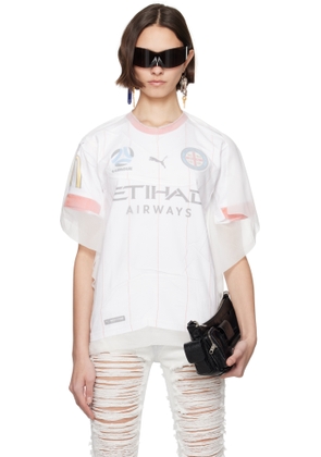 Prototypes White Fused Football Tricot T-shirt