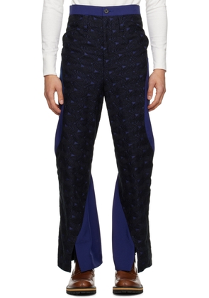 KOZABURO Navy & Black Dexter Trousers