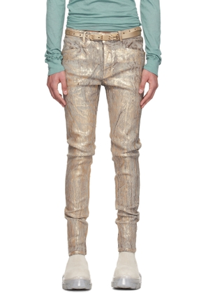Rick Owens Gold Hollywood Tyrone Jeans