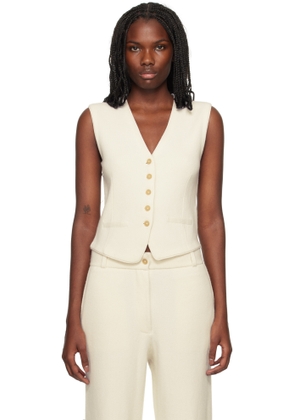 Guest in Residence Off-White Tailored Vest