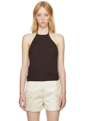 Daniëlle Cathari Brown Cotton Tank Top