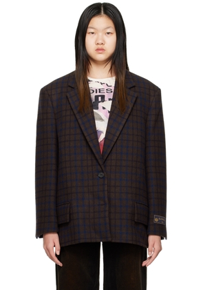 We11done Brown Check Blazer