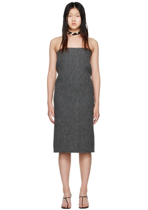 We11done Gray Tube Midi Dress