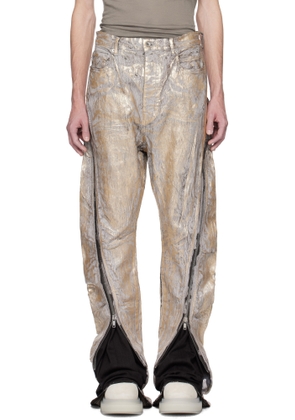 Rick Owens Gold Hollywood Bolan Banana Jeans