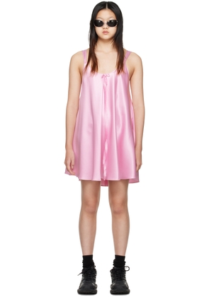 We11done Pink Knotted Minidress