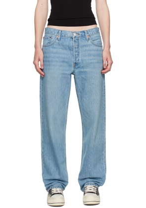Re/Done Blue Loose Longish Jeans